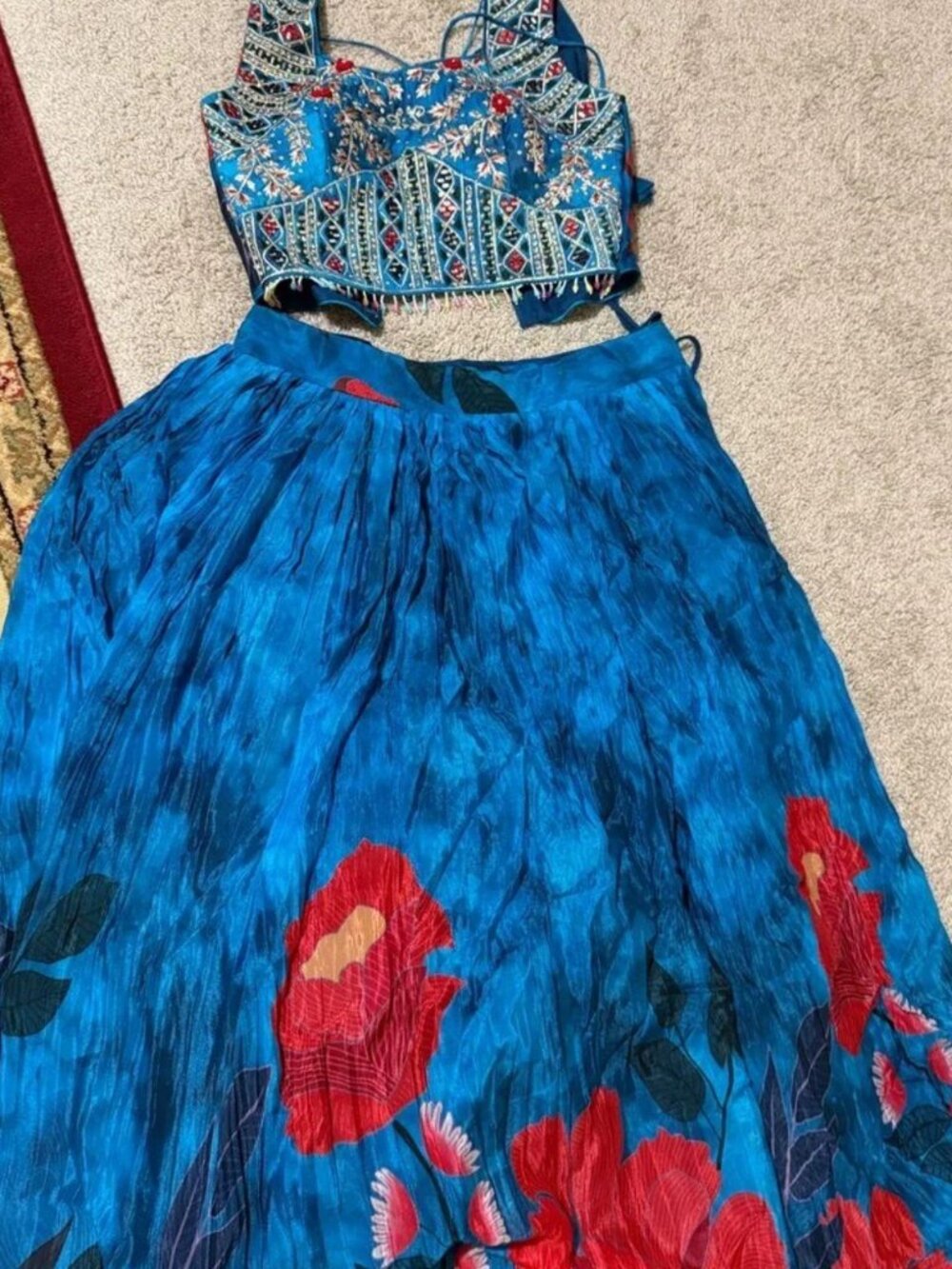 Beautiful blue lehenga choli